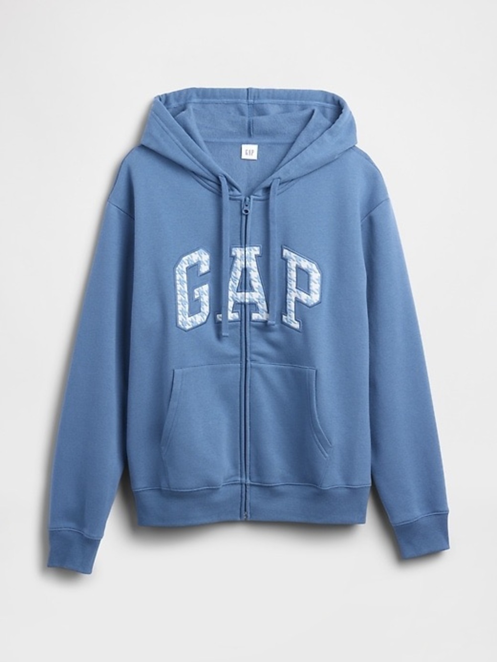 GAP Light Blue Full-Zip Hoodie with Logo